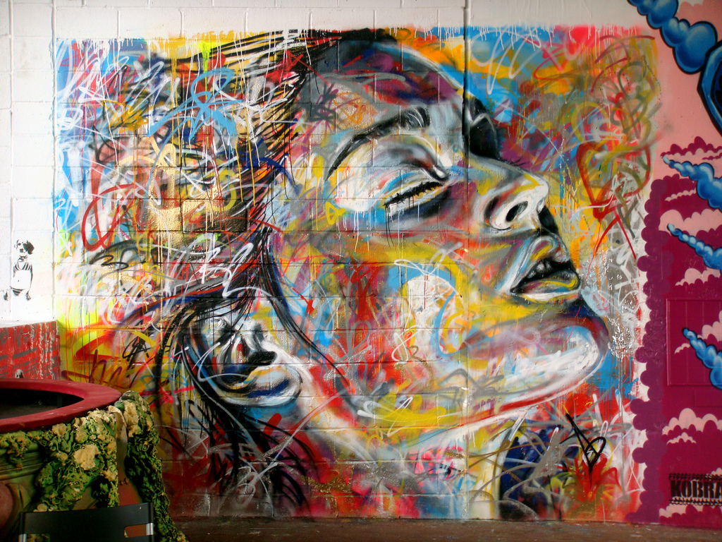 David Walker, los rostros que surgen del caos de los colores. Arte Urbano 5