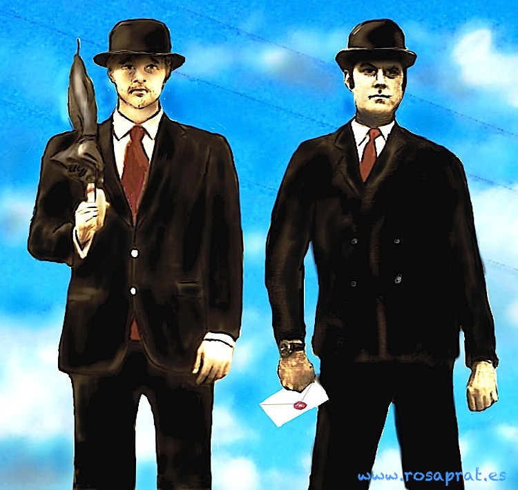 Flo & Eddie. Ad Calamitatis, LTD. Relato de Pedro Fabelo. Dibujo digital de Rosa Prat Yaque.